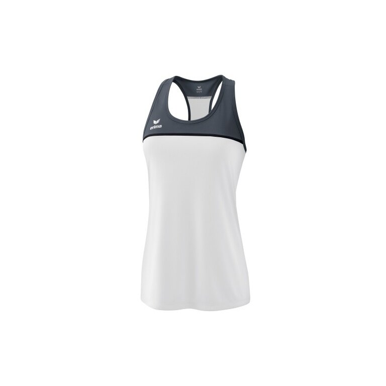 Erima Sport-Tank Top Change (100% rec. Polyester) weiss/dunkelgrau Damen