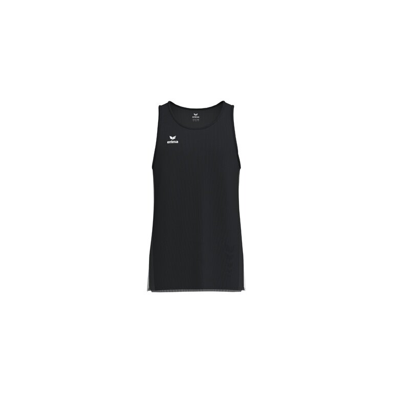 Erima Sport-Tank Top T&F Wings Singlet (leicht, schnelltrocknend) schwarz/weiss Herren