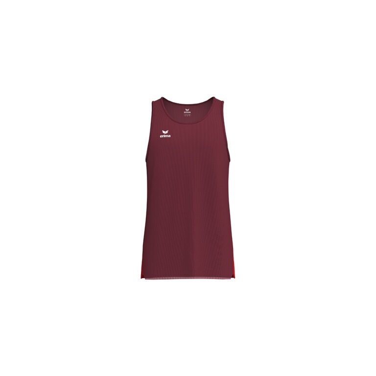 Erima Sport-Tank Top T&F Wings Singlet (leicht, schnelltrocknend) bordeauxrot Herren