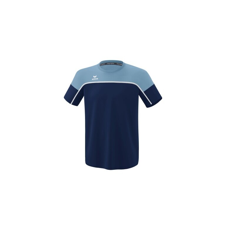 Erima Sport-Tshirt Change (100% rec. Polyester, leicht, schnelltrocknend) navyblau/denimblau Jungen