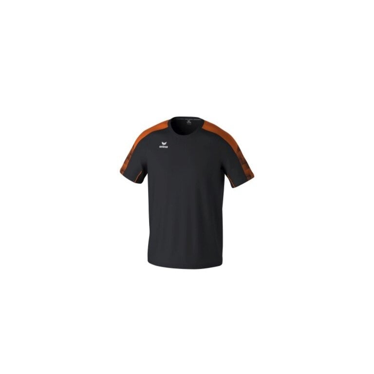 Erima Sport-Tshirt Evo Star (100% rec. Polyester, leicht) schwarz/orange Kinder