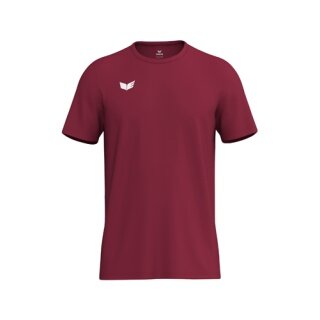 Erima Sport-Tshirt Intro Function (100% rec. Polyester, leicht, schnelltrocknend) bordeauxrot Herren