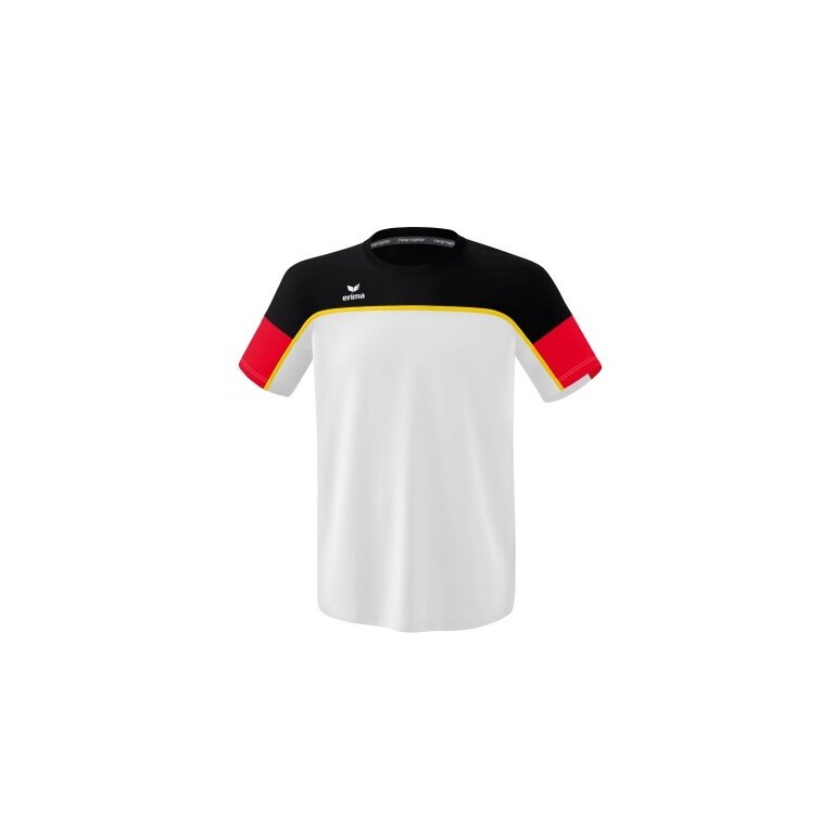 Erima Sport-Tshirt Change (100% rec. Polyester, leicht, schnelltrocknend) weiss/schwarz/rot Herren