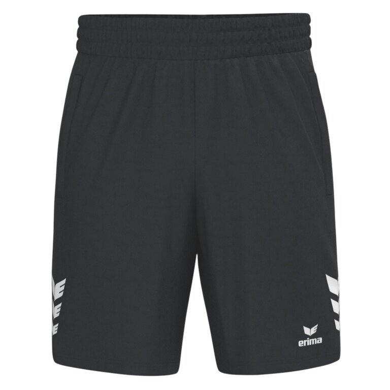 Erima Sporthose Celebrate 125 Short (100% Polyester, elastischer Bund mit Kordelzug) kurz schwarz Herren