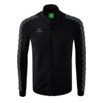 Erima Sportjacke Essential Team Tracktop - bequem, Rippbündchen, Seitentaschen schwarz/grau Jungen