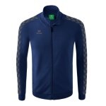 Erima Sportjacke Essential Team Tracktop - bequem, Rippbündchen, Seitentaschen navyblau/grau Jungen