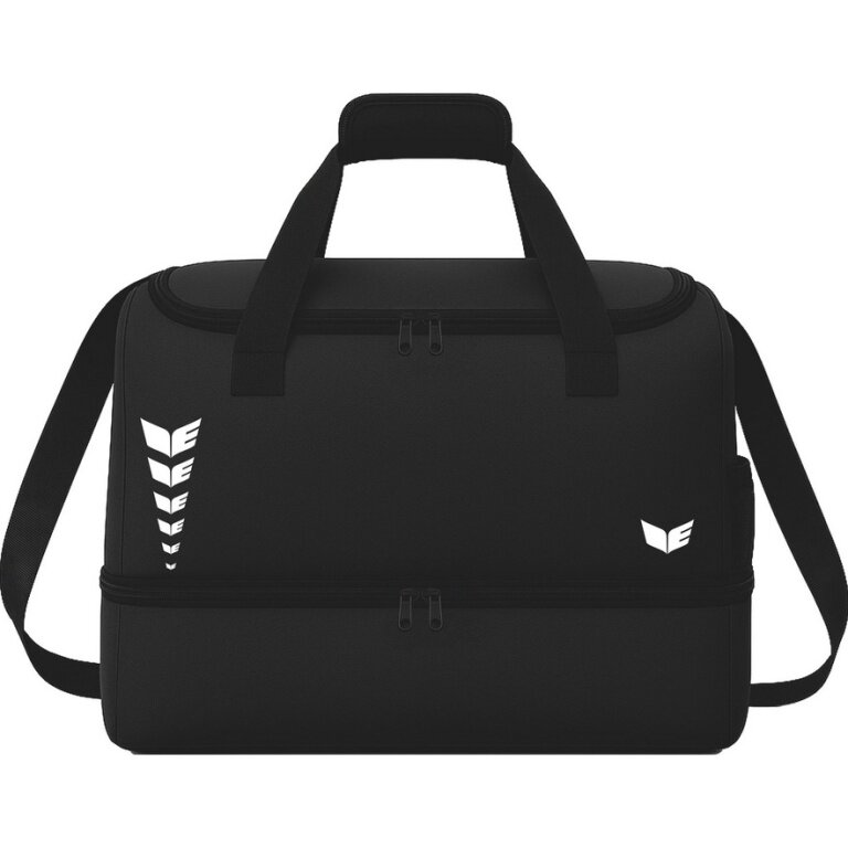 Erima Sporttasche Intro mit Bodenfach (Größe M - 53,5 Liter) schwarz 50x29x37cm