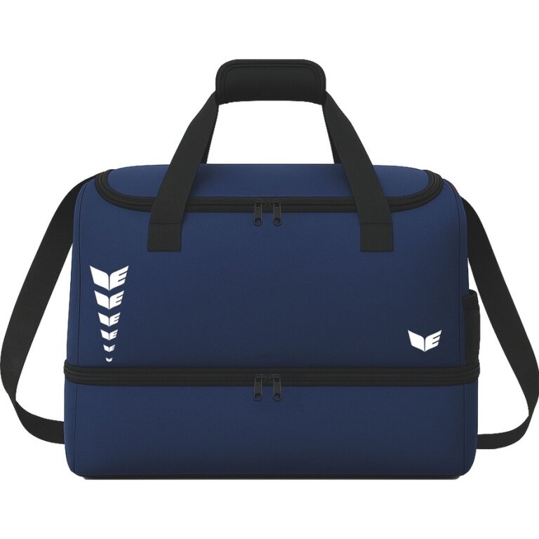 Erima Sporttasche Intro mit Bodenfach (Größe S - 33 Liter) navyblau 40x25x33cm