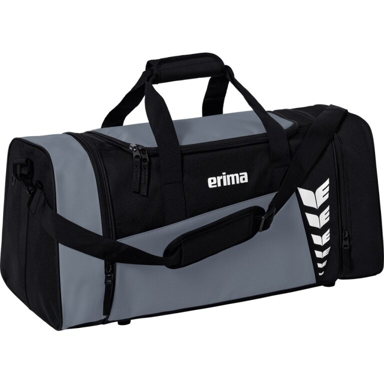 Erima Sporttasche Six Wings (Größe S - 28 Liter) grau/schwarz 49x23x25cm