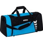 Erima Sporttasche Six Wings (Größe M - 49,5 Liter) curacaoblau/schwarz 61x29x28cm