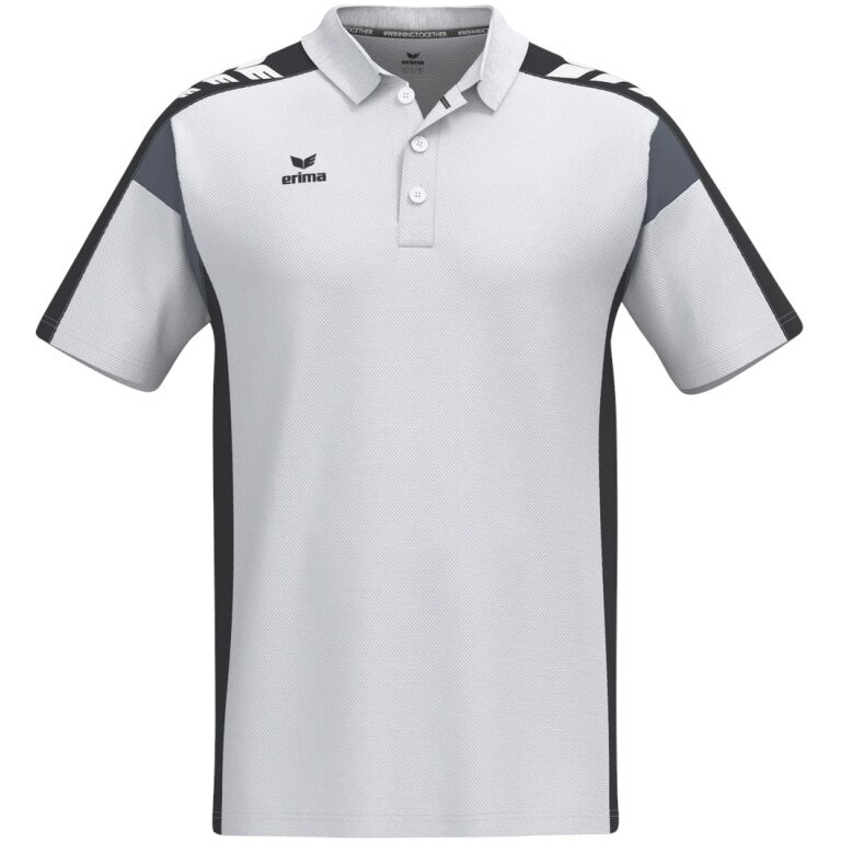 Erima Tennis-Polo Celebrate 125 Function (100% rec. Polyester, schnelltrocknend) weiss/schwarz Herren