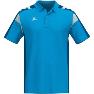 Erima Tennis-Polo Celebrate 125 Function (100% rec. Polyester, schnelltrocknend) curacaoblau Herren