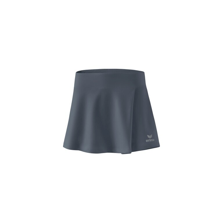 Erima Tennisrock Performance (mit Innenhose, seitliche Falte) grau Damen