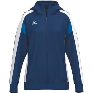 Erima Trainingsjacke Celebrate 125 mit Kapuze (atmungsaktiv, 100% Polyester) navyblau/weiss Damen