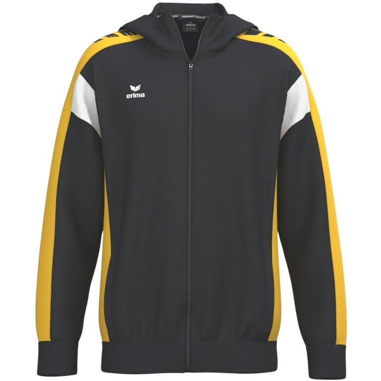 Erima Trainingsjacke Celebrate 125 mit Kapuze (atmungsaktiv, 100% Polyester) schwarz/gelb Herren