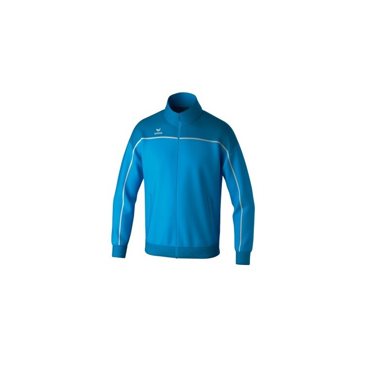 Erima Trainingsjacke Change (rec. Polyester, hoher Tragekomfort) curacaoblau/weiss Jungen