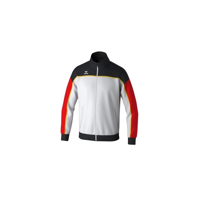 Erima Trainingsjacke Change (rec. Polyester, hoher Tragekomfort) weiss/schwarz/rot Jungen