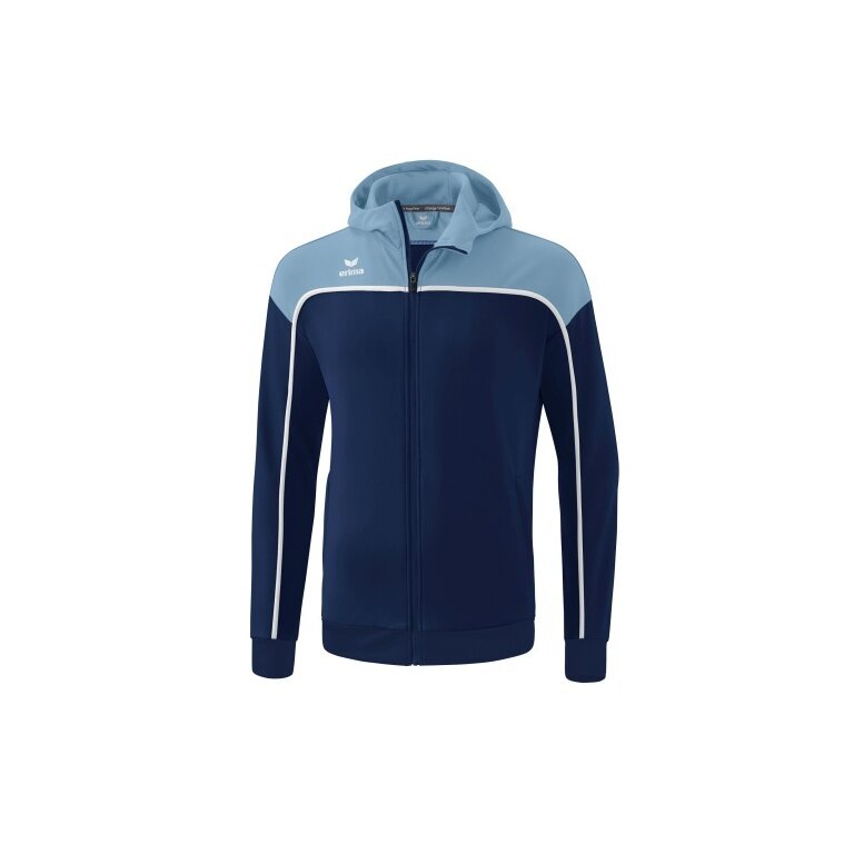 Erima Trainingsjacke Change mit Kapuze (rec. Polyester, strapazierfähig, mit Reißverschlusstaschen) navyblau Herren