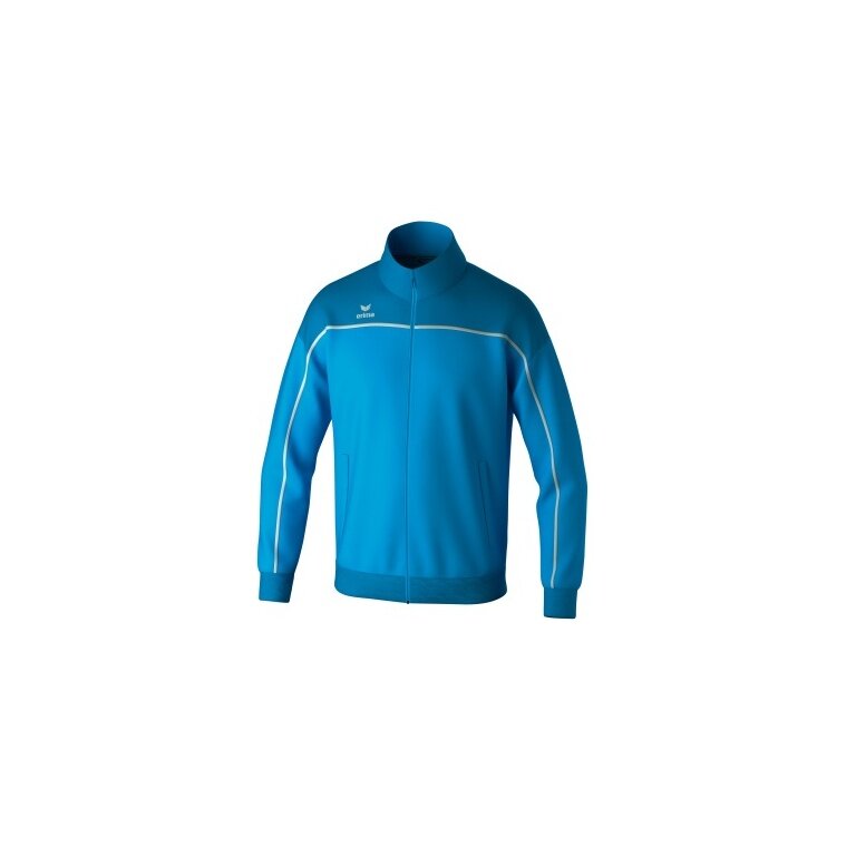 Erima Trainingsjacke Change (rec. Polyester, hoher Tragekomfort) curacaoblau/weiss Herren