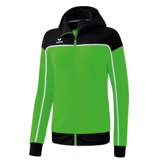 Erima Trainingsjacke Change mit Kapuze (strapazierfähig, mit Reißverschlusstaschen) grün/schwarz Damen