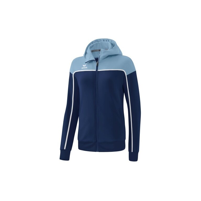 Erima Trainingsjacke Change mit Kapuze (strapazierfähig, mit Reißverschlusstaschen) navyblau/denimblau Damen