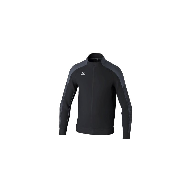 Erima Trainingsjacke Evo Star (Stehkragen, strapazierfähig) schwarz/grau Herren
