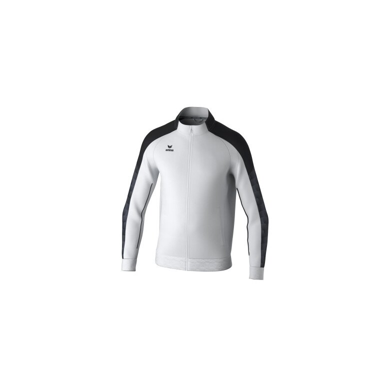 Erima Trainingsjacke Evo Star (Stehkragen, strapazierfähig) weiss/schwarz Herren
