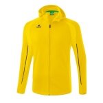 Erima Trainingsjacke Liga Star mit Kapuze (strapazierfähig und elastisches Funktionsmaterial) gelb/schwarz Jungen