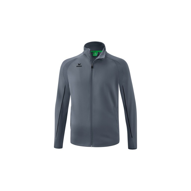 Erima Trainingsjacke Liga Star Polyester (Stehkragen, strapazierfähig) grau/schwarz Herren