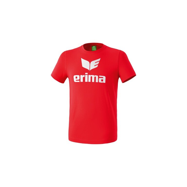 Erima Sport-Tshirt Basic Promo Logo (100% Baumwolle) rot Herren