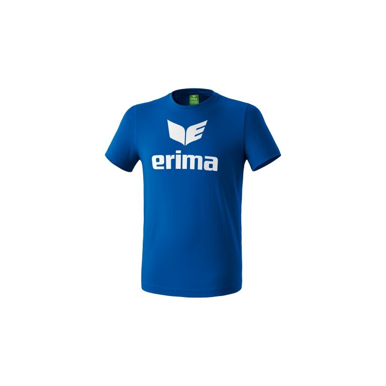 Erima Sport-Tshirt Basic Promo Logo (100% Baumwolle) royalblau Herren