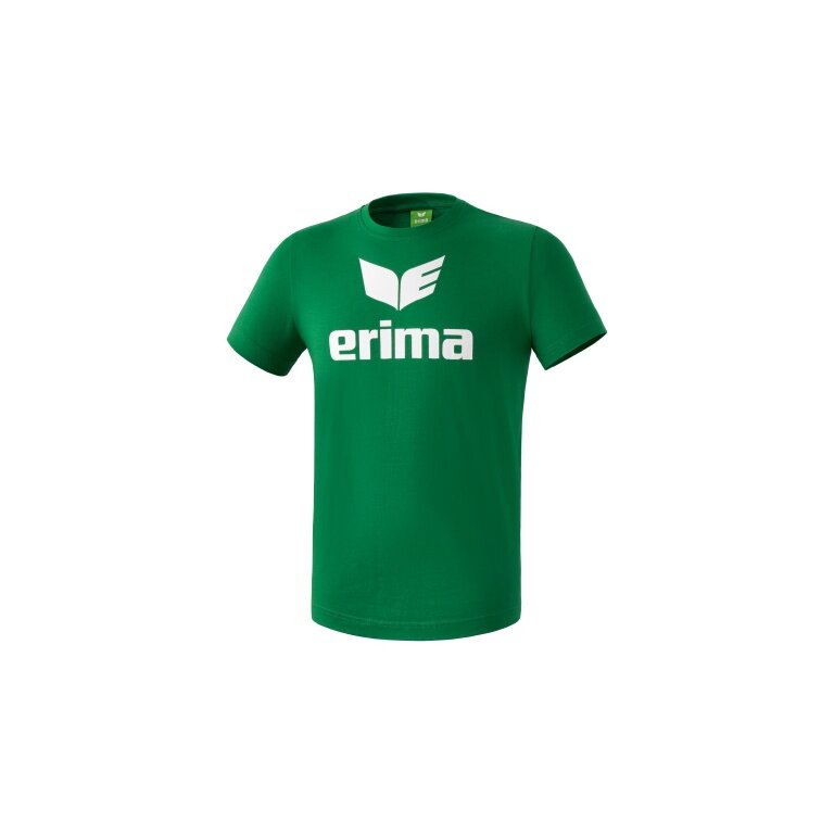 Erima Sport-Tshirt Basic Promo Logo (100% Baumwolle) smaragd/grün Herren