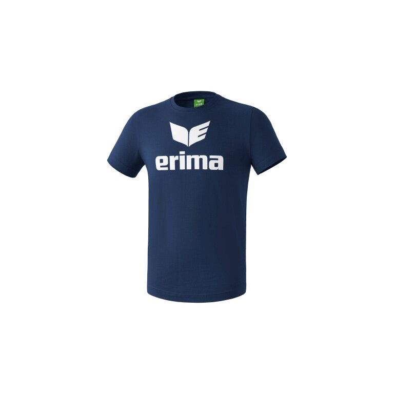 Erima Sport-Tshirt Basic Promo Logo (100% Baumwolle) navyblau Herren