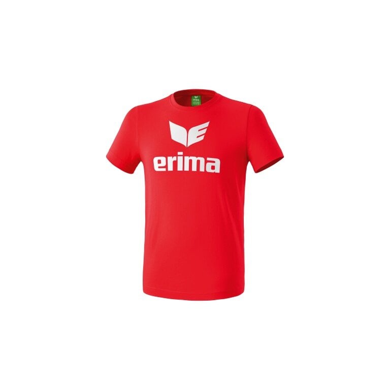 Erima Sport-Tshirt Basic Promo Logo (100% Baumwolle) rot Jungen