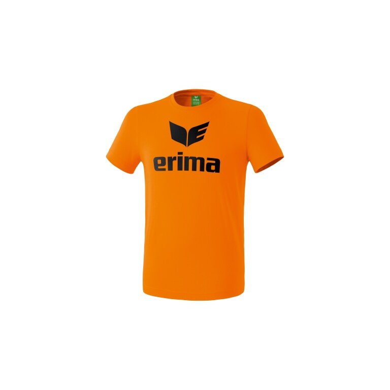 Erima Sport-Tshirt Basic Promo Logo (100% Baumwolle) orange Jungen