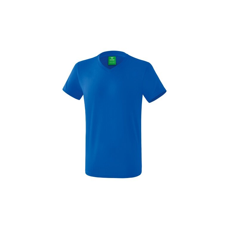 Erima Sport-Tshirt Basic Style (100% Baumwolle, V-Ausschnitt) royalblau Herren