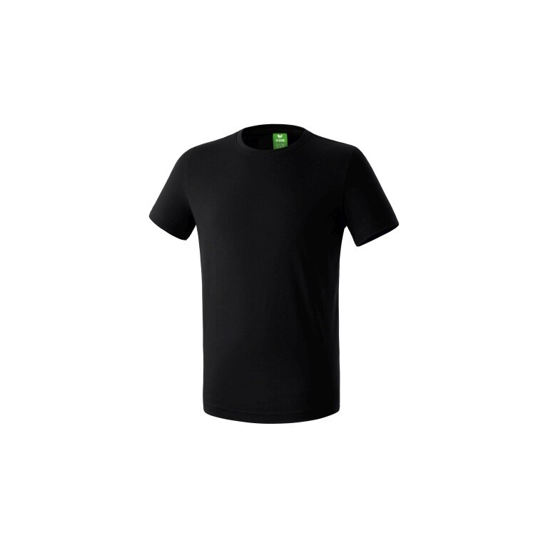 Erima Sport-Tshirt Basic Teamsport (100% Baumwolle) schwarz Jungen