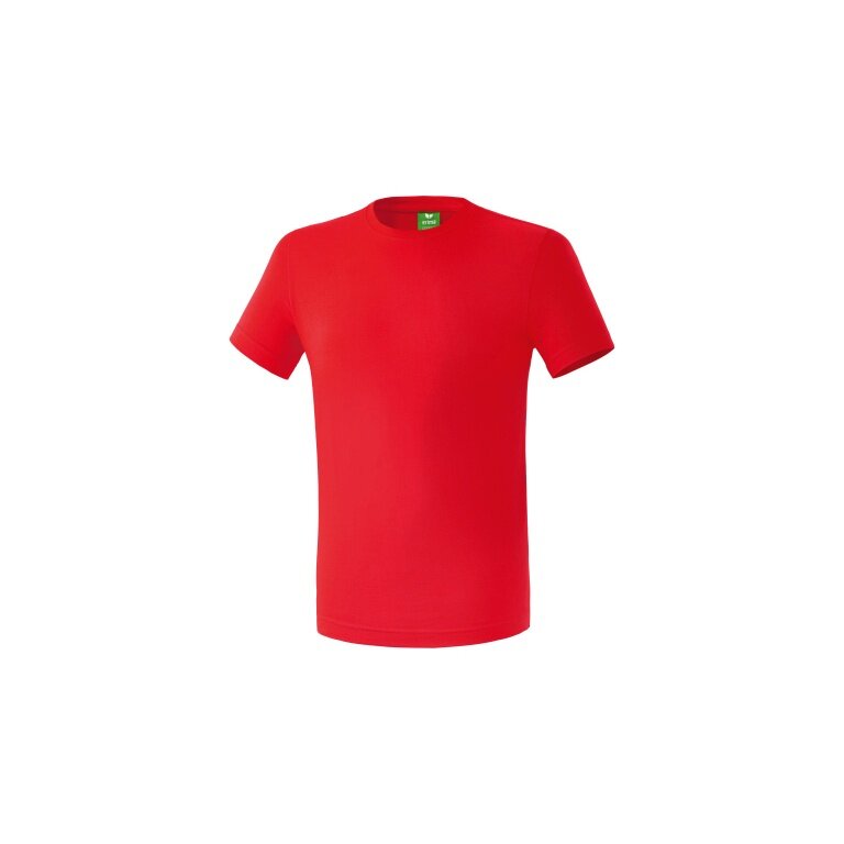 Erima Sport-Tshirt Basic Teamsport (100% Baumwolle) rot Jungen