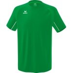 Erima Sport-Tshirt Liga Star (robust, elastisch, feuchtigkeitsableitend) smaragdgrün/weiss Jungen