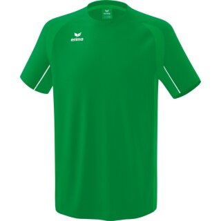 Erima Sport-Tshirt Liga Star (robust, elastisch, feuchtigkeitsableitend) smaragdgrün/weiss Herren