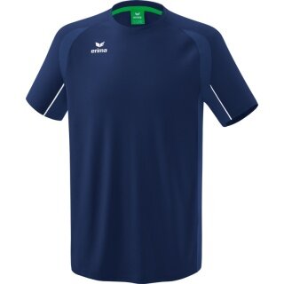 Erima Sport-Tshirt Liga Star (robust, elastisch, feuchtigkeitsableitend) navyblau/weiss Jungen