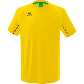 Erima Sport-Tshirt Liga Star (robust, elastisch, feuchtigkeitsableitend) gelb/schwarz Herren