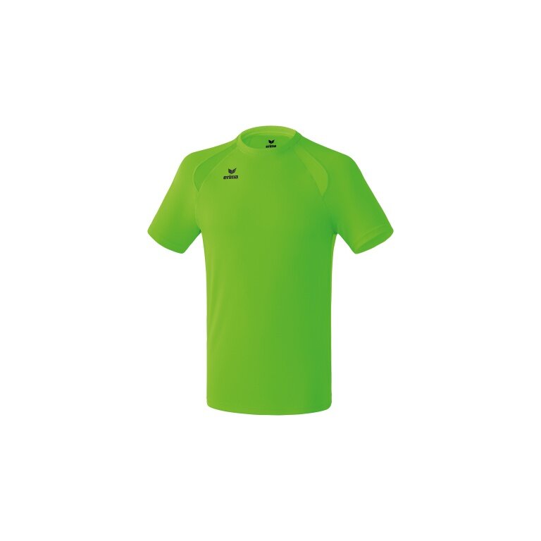 Erima Sport-Tshirt Basic Performance (100% Polyester, Mesh-Einsätze) hellgrün Herren