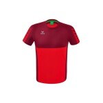 Erima Sport-Tshirt Six Wings (100% Polyester, schnelltrocknend, angenehmes Tragegefühl) rot/bordeaux Jungen