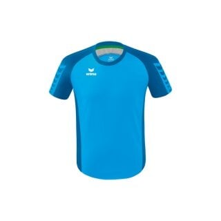 Erima Sport-Tshirt Six Wings Trikot (100% Polyester, strapazierfähig) curacaoblau Kinder
