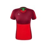 Erima Sport-Shirt Six Wings (100% Polyester, taillierter Schnitt, schnelltrocknend) rot/bordeaux Damen