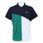 Fila Tennis-Polo Erol (rec. Polyester) navyblau/grün/weiss Herren