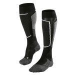 Falke Skisocke SK2 (Allrounder-Skistrumpf, Merinowoll-Mix) schwarz/grau Damen - 1 Paar