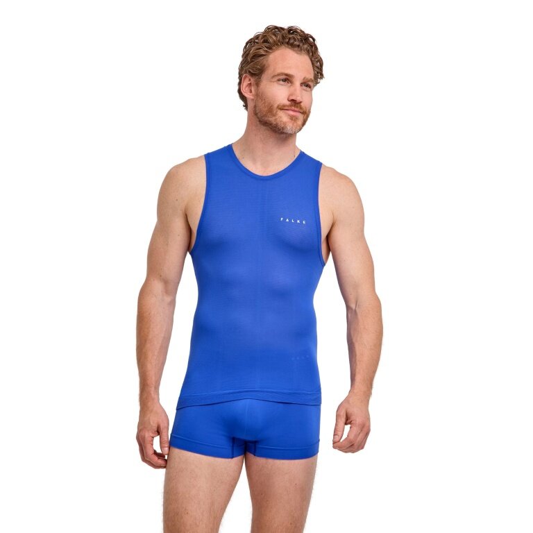 Falke Funktionsunterwäsche Singlet Ultralight Cool (Enge Passform und maximale Bewegungsfreiheit) blau Herren