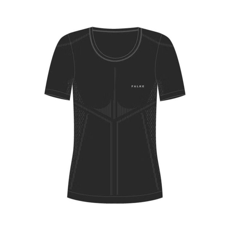 Falke Funktionsunterwäsche Kurzarmshirt Ultralight Cool (Feuchtigkeits- und Temperaturregulierung) schwarz Damen